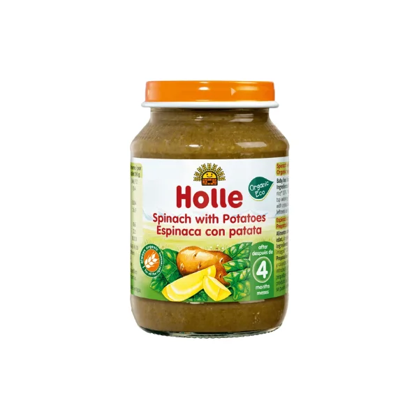 Holle Organic Spinach with Potatoes 190g 4+M