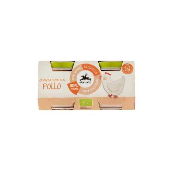 Alce Nero Organic chicken baby food – 2 x 80g jar