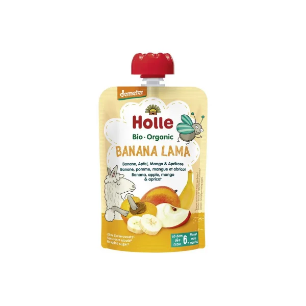 Holle Organic Banana,Apple,Mango & Apricot 100g 6+M