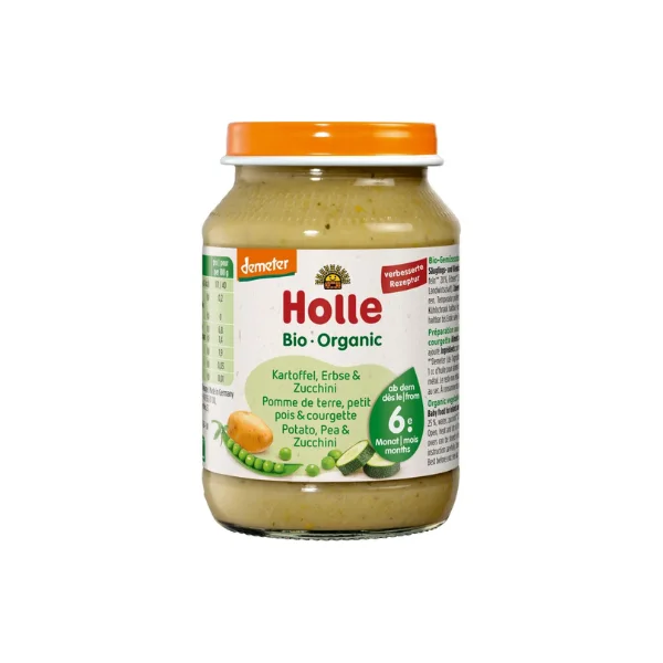 Holle Organic Potatoes,Peas & Zuccini 190g 6+M