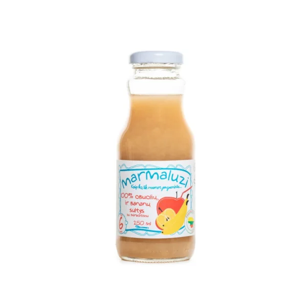 Marmaluzi Apple juice with banana 100% from 6 months 250 ml