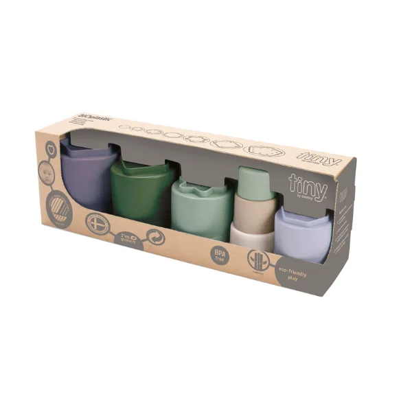 Dantoy BIO Play Cups Piramid  Green 6+