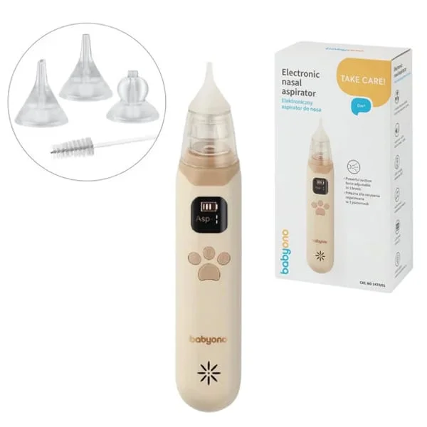 BabyOno Electric Nasal Aspirator 0+ – Beige