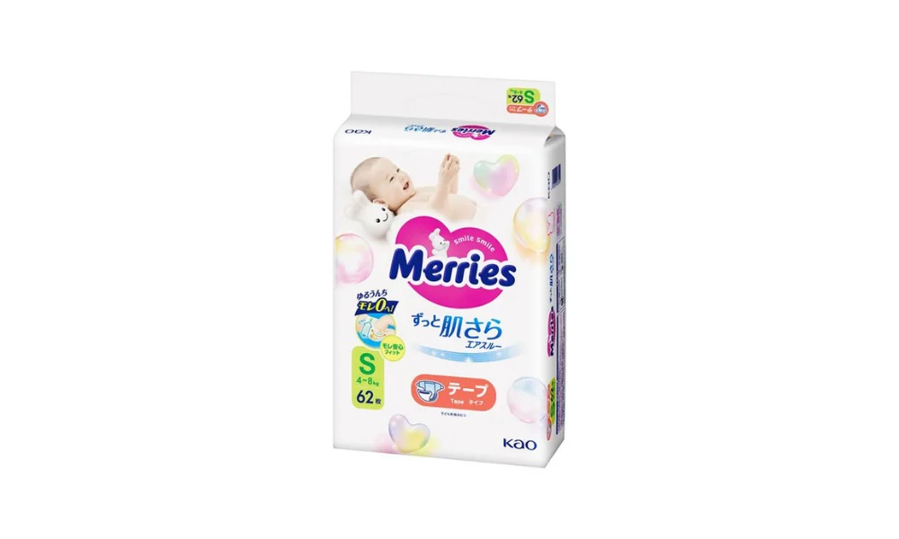 Merries S (4-8 kg) 62 pcs