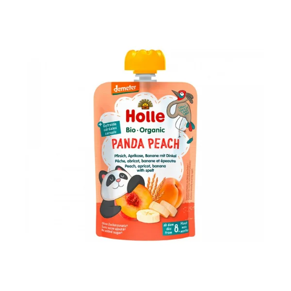 Holle Organic Peach,Apricot & Banana with Spelt 100g 8+M