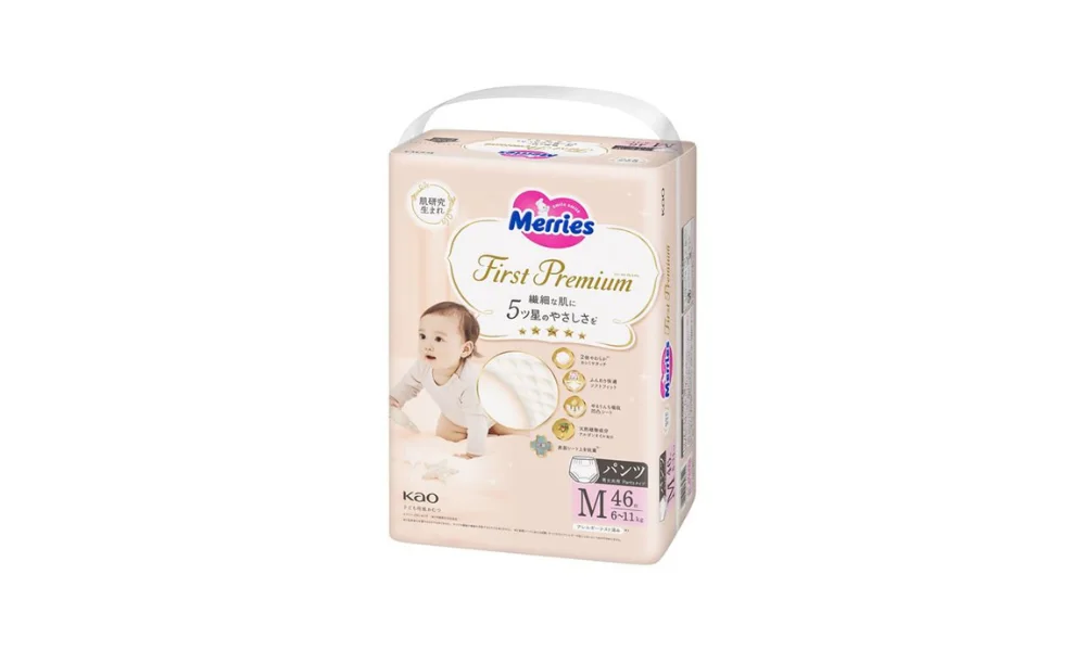 Merries First Premium M (6-11 kg) Pants 46 pcs