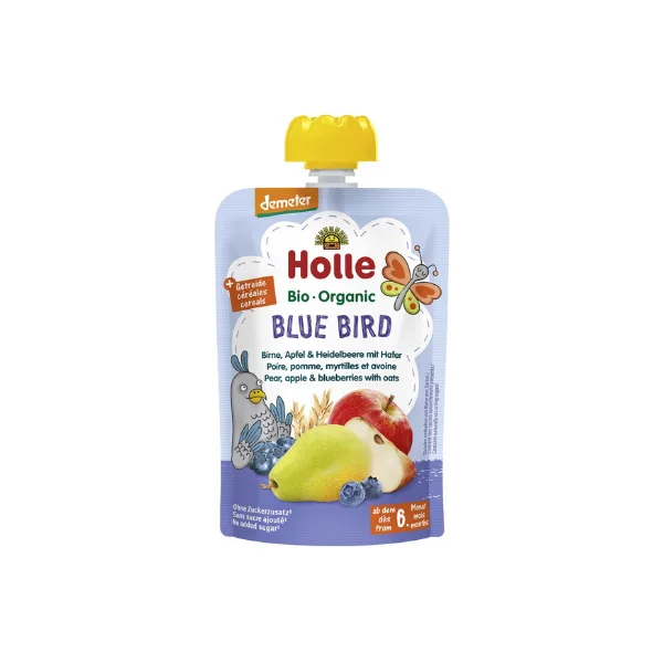 Holle Organic Pear,Apple & Blueberries with Oats 100g 6+M
