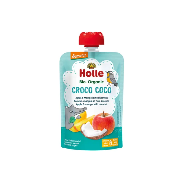Holle Organic  Apple & Mango with Coconut 8+m 100g