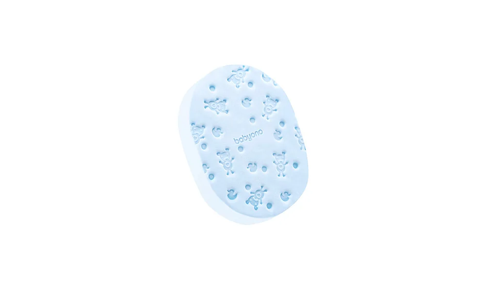 BabyOno: Bath Sponge-Light Blue 1m+