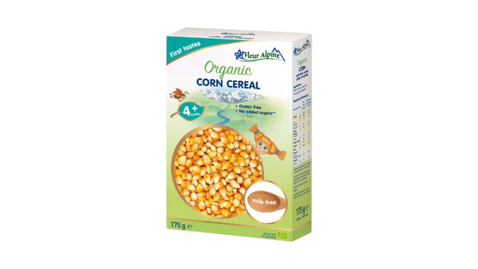 Fleur Alpine Organic Corn Cereal 4m+ 175g