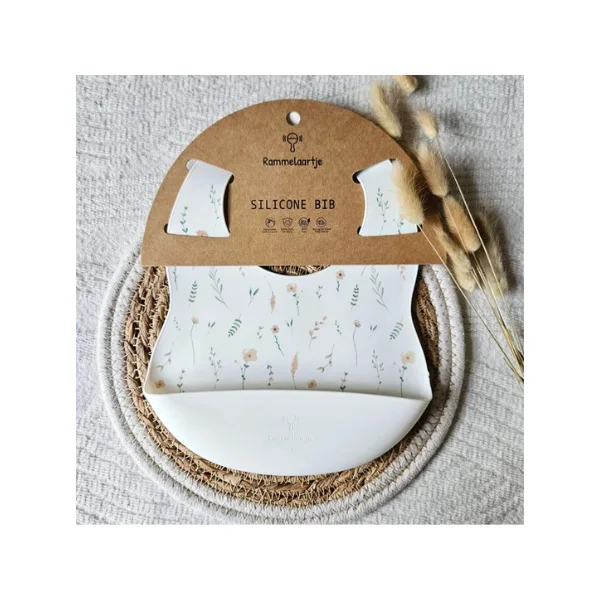 Rammelaartje Silicone Bib – Wild Flowers