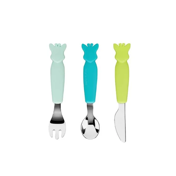 Sophie La Girafe Cutlery Set green 6M+