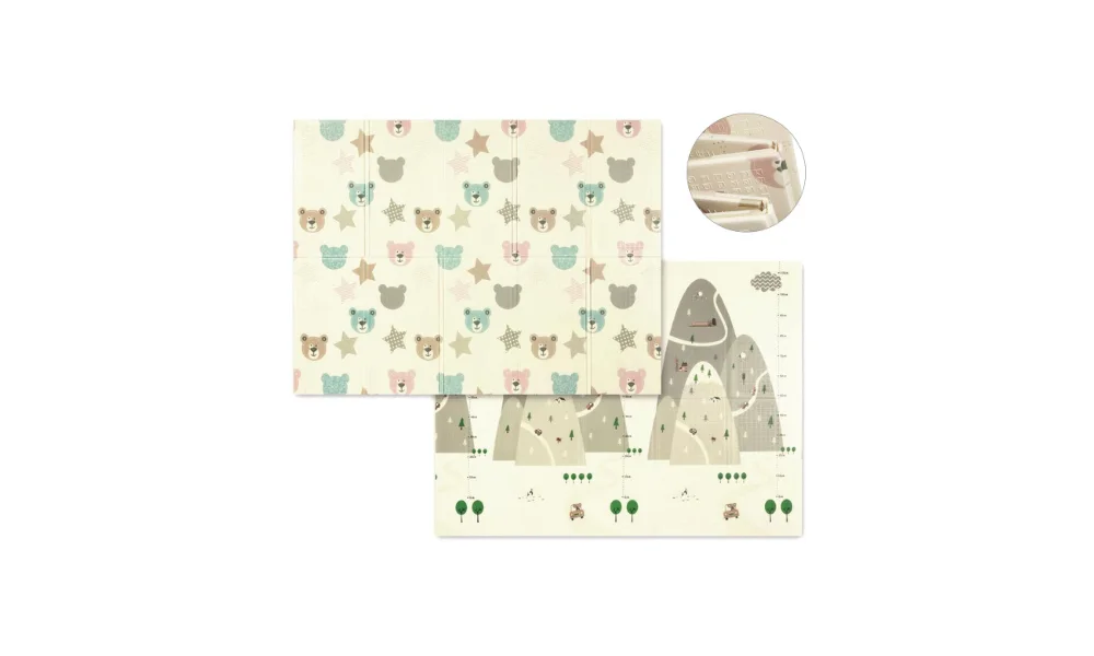 Babyono: Folding Double-Sided Foam Floor Mat 150 x 200 cm