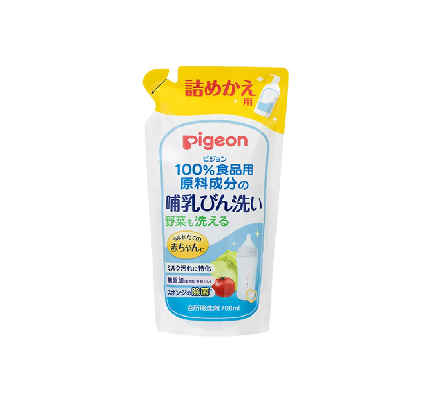 PIGEON Liquid Cleanser for Nursing baby Bottle and Vegetable 700 ml refill